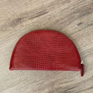 Banana Republic Red Clutch EUC